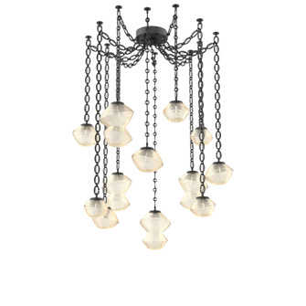 Mesa Round Chain 12pc Swag Multi-Pendant (1289|SNB0089-12-MB-A-CH2-L3)