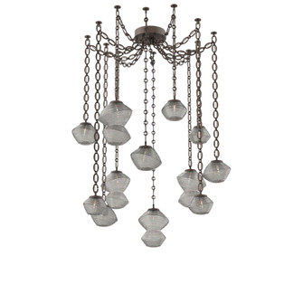 Mesa Round Chain 12pc Swag Multi-Pendant (1289|SNB0089-12-FB-S-CH2-L3)