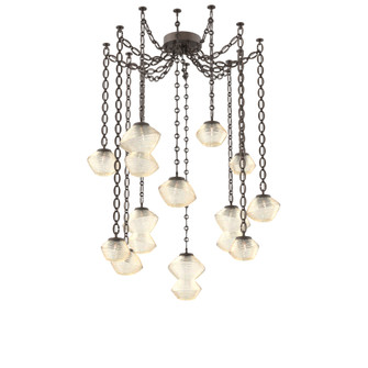 Mesa Round Chain 12pc Swag Multi-Pendant (1289|SNB0089-12-FB-A-CH2-L1)