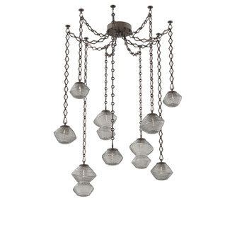 Mesa Round Chain 9pc Swag Multi-Pendant (1289|SNB0089-09-FB-S-CH1-L3)