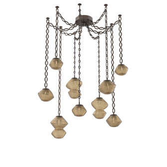 Mesa Round Chain 9pc Swag Multi-Pendant (1289|SNB0089-09-FB-B-CH2-L3)