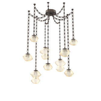 Mesa Round Chain 9pc Swag Multi-Pendant (1289|SNB0089-09-FB-A-CH3-L1)