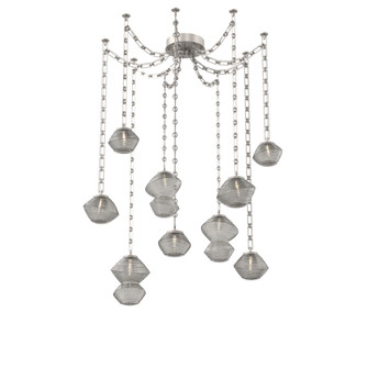 Mesa Round Chain 9pc Swag Multi-Pendant (1289|SNB0089-09-BS-S-CH3-L3)