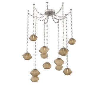 Mesa Round Chain 9pc Swag Multi-Pendant (1289|SNB0089-09-BS-B-CH1-L3)