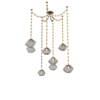 Mesa Round Chain 6pc Swag Multi-Pendant (1289|SNB0089-06-GB-S-CH3-L3)