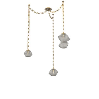 Mesa Round Chain 3pc Swag Multi-Pendant (1289|SNB0089-03-GB-S-CH3-L1)