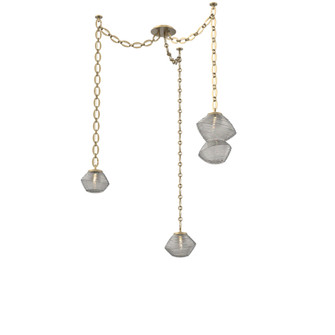 Mesa Round Chain 3pc Swag Multi-Pendant (1289|SNB0089-03-GB-S-CH2-L1)