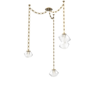 Mesa Round Chain 3pc Swag Multi-Pendant (1289|SNB0089-03-GB-C-CH3-L3)