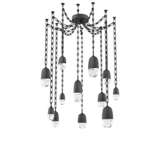 Pebble Round Chain 12pc Swag Multi-Pendant (1289|SNB0079-12-MB-PC-CH3-L3)