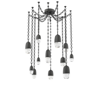 Pebble Round Chain 12pc Swag Multi-Pendant (1289|SNB0079-12-MB-PC-CH1-L3)