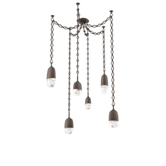 Pebble Round Chain 6pc Swag Multi-Pendant (1289|SNB0079-06-FB-PC-CH1-L3)