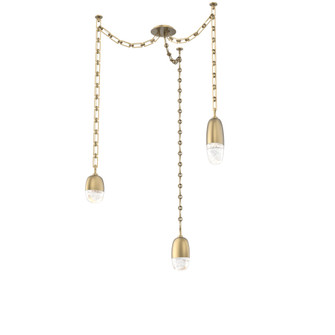 Pebble Round Chain 3pc Swag Multi-Pendant (1289|SNB0079-03-GB-PC-CH3-L3)