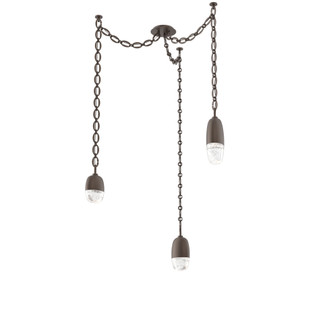 Pebble Round Chain 3pc Swag Multi-Pendant (1289|SNB0079-03-FB-PC-CH2-L3)