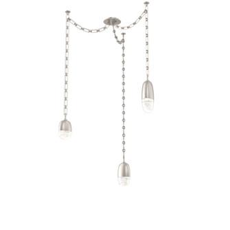 Pebble Round Chain 3pc Swag Multi-Pendant (1289|SNB0079-03-BS-PC-CH3-L3)