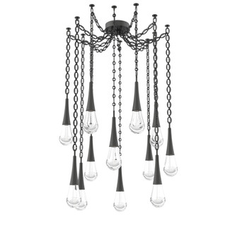 Raindrop Round Chain 12pc Swag Multi-Pendant (1289|SNB0078-12-MB-C-CH2-L3)