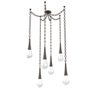 Raindrop Round Chain 6pc Swag Multi-Pendant (1289|SNB0078-06-FB-C-CH1-L3)
