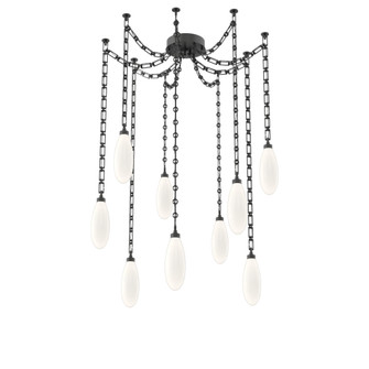 Fiori Round 9pc Swag Multi-Pendant Chain (1289|SNB0071-09-MB-WL-CH3-L3)