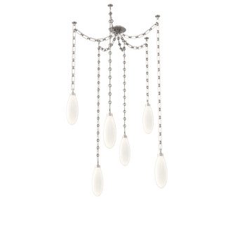 Fiori Round 6pc Swag Multi-Pendant Chain (1289|SNB0071-06-BS-WL-CH3-L3)
