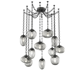 Cosmos Round 12pc Swag Multi-Pendant Chain (LED) (1289|SNB0069-12-MB-GS-CH1-L3)