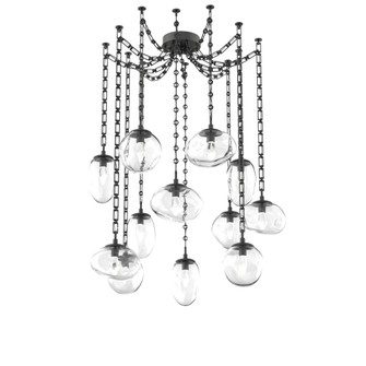 Cosmos Round 12pc Swag Multi-Pendant Chain (LED) (1289|SNB0069-12-MB-GC-CH3-L3)