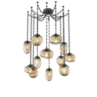 Cosmos Round 12pc Swag Multi-Pendant Chain (LED) (1289|SNB0069-12-MB-GB-CH1-L3)