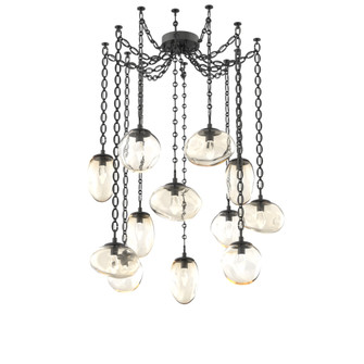 Cosmos Round 12pc Swag Multi-Pendant Chain (LED) (1289|SNB0069-12-MB-GA-CH2-L1)