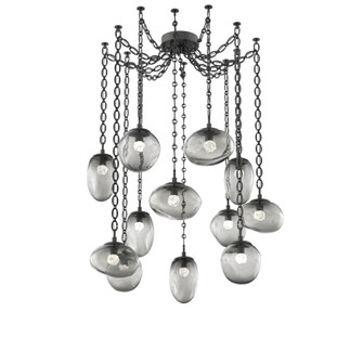 Cosmos Round 12pc Swag Multi-Pendant Chain (LED) (1289|SNB0069-12-MB-FS-CH2-L3)
