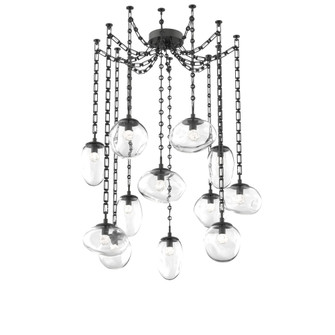 Cosmos Round 12pc Swag Multi-Pendant Chain (LED) (1289|SNB0069-12-MB-FC-CH3-L3)