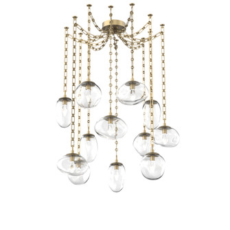 Cosmos Round 12pc Swag Multi-Pendant Chain (LED) (1289|SNB0069-12-GB-GC-CH3-L1)