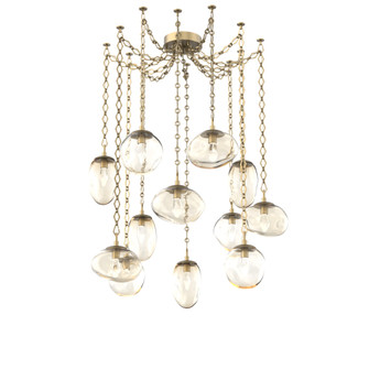 Cosmos Round 12pc Swag Multi-Pendant Chain (LED) (1289|SNB0069-12-GB-GA-CH1-L1)