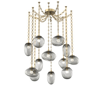 Cosmos Round 12pc Swag Multi-Pendant Chain (LED) (1289|SNB0069-12-GB-FS-CH2-L3)