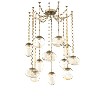 Cosmos Round 12pc Swag Multi-Pendant Chain (LED) (1289|SNB0069-12-GB-FA-CH2-L3)