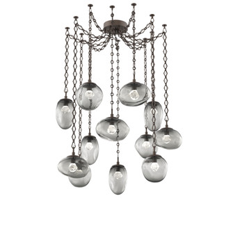 Cosmos Round 12pc Swag Multi-Pendant Chain (LED) (1289|SNB0069-12-FB-ZS-CH1-L1)