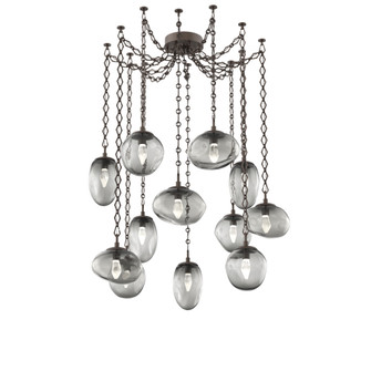 Cosmos Round 12pc Swag Multi-Pendant Chain (LED) (1289|SNB0069-12-FB-GS-CH1-L3)