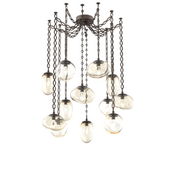Cosmos Round 12pc Swag Multi-Pendant Chain (LED) (1289|SNB0069-12-FB-GA-CH2-L3)