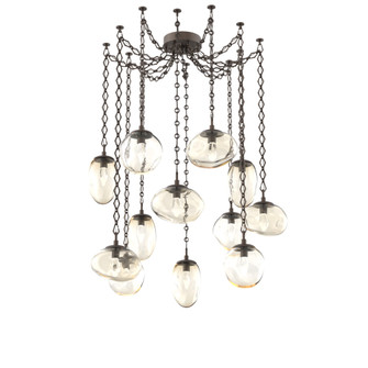 Cosmos Round 12pc Swag Multi-Pendant Chain (LED) (1289|SNB0069-12-FB-GA-CH1-L1)