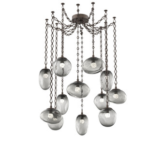 Cosmos Round 12pc Swag Multi-Pendant Chain (LED) (1289|SNB0069-12-FB-FS-CH1-L1)