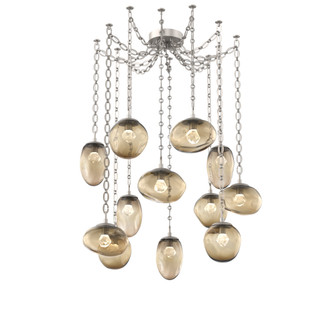 Cosmos Round 12pc Swag Multi-Pendant Chain (LED) (1289|SNB0069-12-BS-ZB-CH2-L3)