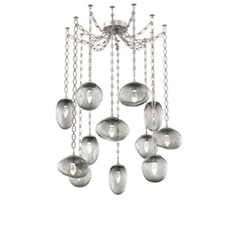 Cosmos Round 12pc Swag Multi-Pendant Chain (LED) (1289|SNB0069-12-BS-GS-CH2-L3)