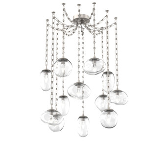 Cosmos Round 12pc Swag Multi-Pendant Chain (LED) (1289|SNB0069-12-BS-GC-CH3-L1)