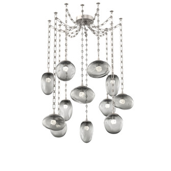 Cosmos Round 12pc Swag Multi-Pendant Chain (LED) (1289|SNB0069-12-BS-FS-CH3-L1)