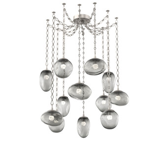 Cosmos Round 12pc Swag Multi-Pendant Chain (LED) (1289|SNB0069-12-BS-FS-CH1-L1)