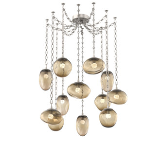 Cosmos Round 12pc Swag Multi-Pendant Chain (LED) (1289|SNB0069-12-BS-FB-CH1-L3)