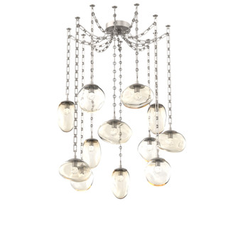 Cosmos Round 12pc Swag Multi-Pendant Chain (LED) (1289|SNB0069-12-BS-FA-CH3-L3)