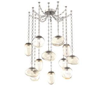 Cosmos Round 12pc Swag Multi-Pendant Chain (LED) (1289|SNB0069-12-BS-FA-CH2-L1)