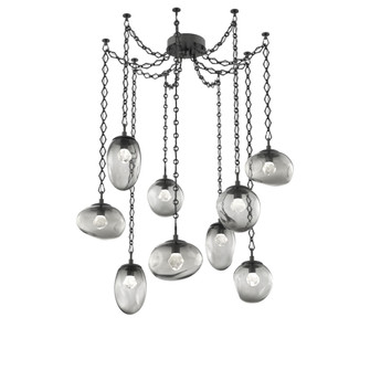 Cosmos Round 9pc Swag Multi-Pendant Chain (LED) (1289|SNB0069-09-MB-ZS-CH1-L1)