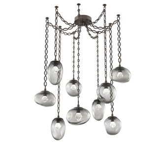 Cosmos Round 9pc Swag Multi-Pendant Chain (LED) (1289|SNB0069-09-FB-ZS-CH2-L3)