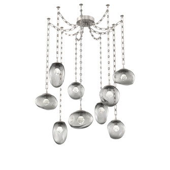 Cosmos Round 9pc Swag Multi-Pendant Chain (LED) (1289|SNB0069-09-BS-ZS-CH3-L3)
