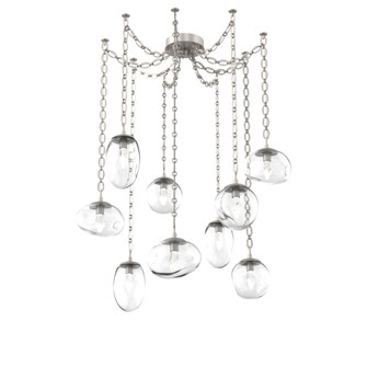 Cosmos Round 9pc Swag Multi-Pendant Chain (LED) (1289|SNB0069-09-BS-GC-CH2-L3)