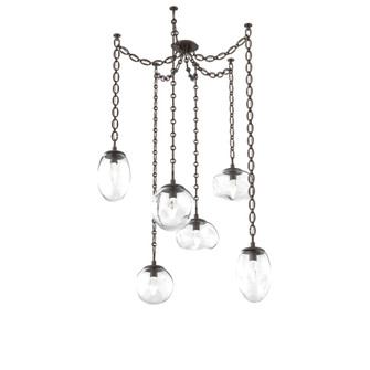 Cosmos Round 6pc Swag Multi-Pendant Chain (LED) (1289|SNB0069-06-FB-GC-CH2-L1)
